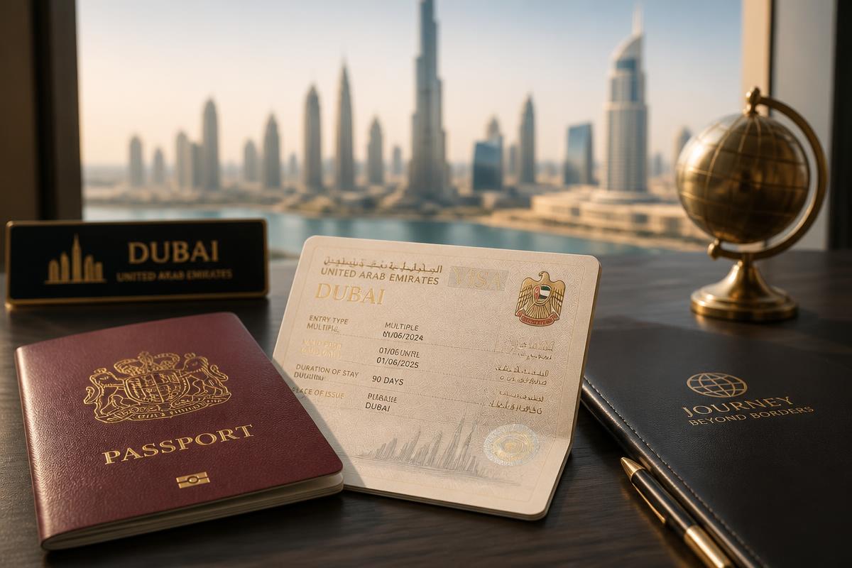 UAE visa and passport documents